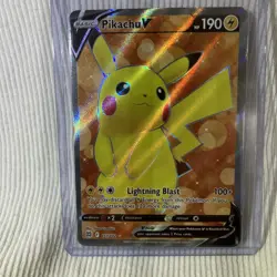 Pokemon TCG Pikachu V 157/172 Full Art Holo Ultra Rare Brilliant Stars - Image 2
