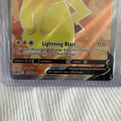 Pokemon TCG Pikachu V 157/172 Full Art Holo Ultra Rare Brilliant Stars - Image 4