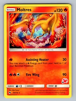 Moltres 38/214 (#46 Charizard Stamped) Promo Battle Academy NM Pokemon TCG - Image 1