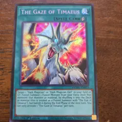 The Gaze of Timaeus 1st Edition Secret Rare MZMU-EN013 Yu-Gi-Oh! - Image 1