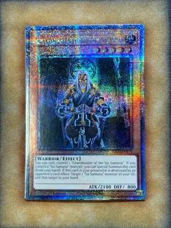 Yugioh Grandmaster of the Six Samurai RA03-EN174 Quarter Century Rare 1st Ed NM - Image 1