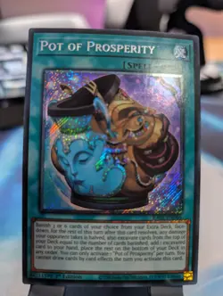 YuGiOh! Pot of Prosperity RA01-EN066 Platinum Rare 1st Ed - Image 1