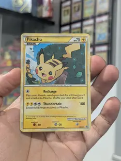 Pokemon Card 2010 PIKACHU HGSS03 Holo Black Star Promo HeartGold SoulSilver NM/M - Image 2