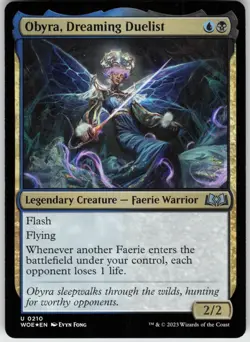 Foil Obyra, Dreaming Duelist 210 Wilds of Eldraine U NM - Image 1