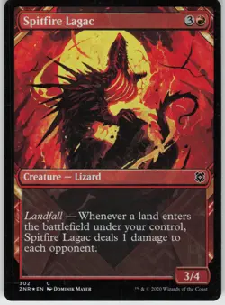 Foil Spitfire Lagac (Showcase) 302 Zendikar Rising C NM - Image 1