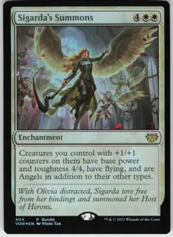 Foil Sigarda's Summons 36 Innistrad: Crimson Vow R NM - Image 1