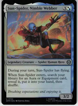 Foil Sun-Spider, Nimble Webber 154 Marvel's Spider-Man U - Image 1