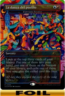 La danza del pueblo [Expressive Iteration] ** FOIL BORDERLESS ** Secret Lair MTG - Image 1