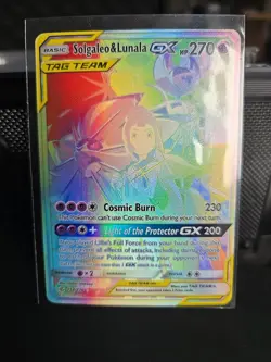 Pokemon TCG Solgaleo & Lunala Tag Team GX Cosmic Eclipse 254/236 Holo Secret NM - Image 1
