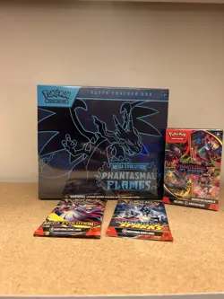 🔥Pokemon Lot - Phantasmal Flames ETB & Phantasmal Booster Bundle + 2 Packs - Image 1