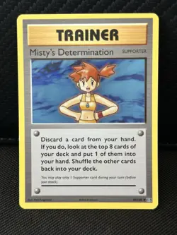 Pokemon TCG XY Evolutions 2016 Misty's Determination Non-Holo Card 80/108 - Image 1