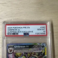 Pokemon Umbreon EX Surprise Box 060/131 Prismatic Evolutions Stamp PSA 10 - Image 3