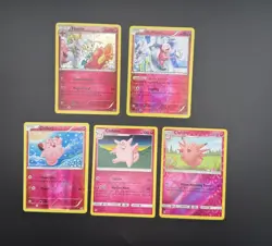 5 Card Fairy Pokemon TCG Lot - Image 1