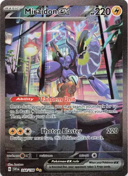 POKEMON Miraidon ex #244/198 Holofoil SV01: Scarlet & Violet Base Set NM - Image 3