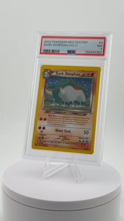2002 POKEMON NEO DESTINY #3 DARK DONPHAN-HOLO PSA NM 7 - Image 2