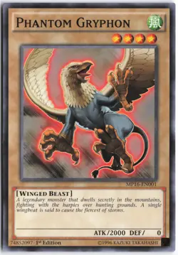 Yugioh - Phantom Gryphon MP16-EN001 1st Edition - 2016 Mega-Tins Mega Pack - Image 1
