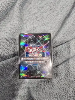 YuGiOh - 60 Black Card Sleeves - World Championship Qualifier 2022 Sealed New! - Image 1