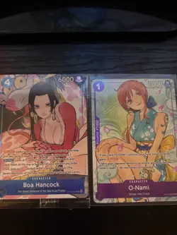 One Piece CCG Boa Hancock illustration box sealed and nami (not sealed) - Image 1