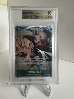 Trafalgar Law OP01-047 Alt Art Romance Dawn One Piece BGS 10 - Image 1