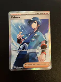 Pokemon TCG Card Falkner 251/193 Full Art Paldea Evolved - Image 1