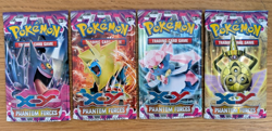 XY Phantom Forces ~ Booster (No Cards) Pack Wrappers ~ All 4 Artworks!! - Image 1