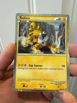 Raikou HGSS19 Holo Swirl Top Promo Card - Image 1