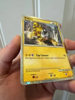 Raikou HGSS19 Holo Swirl Top Promo Card - Image 2