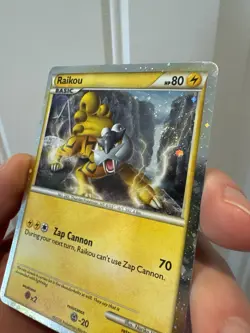 Raikou HGSS19 Holo Swirl Top Promo Card - Image 4