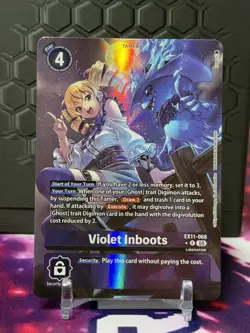 Digimon Card Game Violet Inboots (Alternate Art) Rare Dawn of Liberator EX11-068 - Image 1