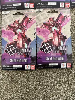 Gundam Card Game Steel Requiem Sleeved Booster Packs Lot of 6 Sealed - Image 4