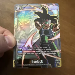 Bardock FB08-111 Gold Alternate Art Saiyan's Pride Dragon Ball English Card Fusi - Image 1