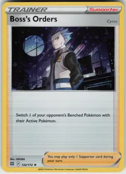 Holo Foil Boss's Orders (Cyrus) - (Cosmos Holo) 132/172 Promo Miscellaneous Card - Image 1