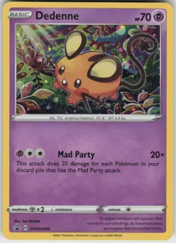 Holo Foil Dedenne SWSH080 Promo SWSH: Sword & Shield Promo Cards - Image 1