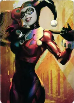 HARLEY QUINN Cartoon Beauty HOLOGRAPHIC Goddess Story Custom Art Card - Image 1