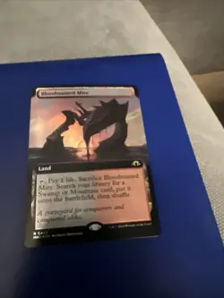 1x Bloodstained Mire FOIL EXTENDED ART MH3 Modern Horizons 3 MTG Magic Card - Image 1