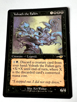 MTG Magic the Gathering Nemesis Volrath the Fallen Rare LP - Image 1