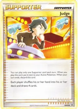Moderately Played, English - 1 x Pokemon Judge - 78/95 - Uncommon HS Unleashed - Image 1