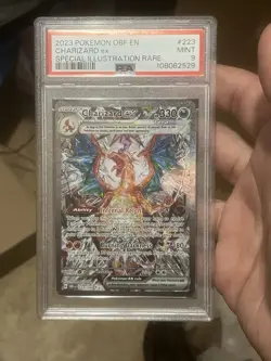 2023 Pokemon SV Obsidian Flames OBF EN Charizard ex #223/197 PSA 9 - Image 1