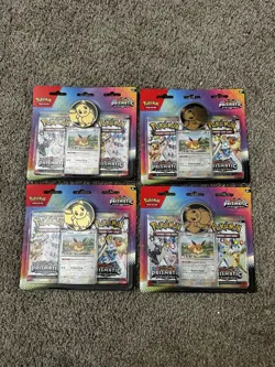 Pokemon TCG Prismatic Evolutions 2 pack Blister Eevee - Lot of 4!! - Image 1