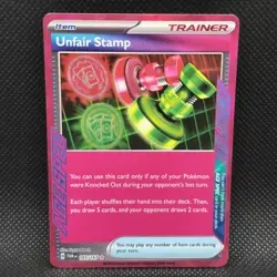 Unfair Stamp 165/167: Pokemon TCG Twilight Masquerade - Ace Spec Rare - NM - Image 1