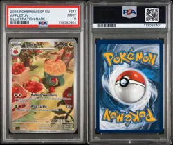 2024 Pokemon Surging Sparks Appletun Illustration Rare #211/191 Mint PSA 9 - Image 3