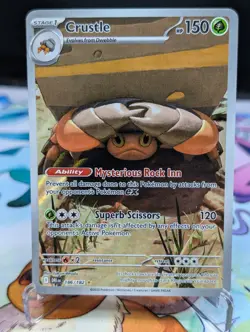 Pokemon Crustle Full Art IR 186/182 Sv10: Destined Rivals Holo - Image 1