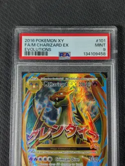 M Charizard Ex 101/108 XY Evolutions PSA 9 Full Art Ultra Rare Pokemon TCG - Image 4