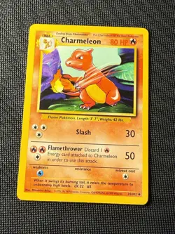 Chameleon 24/102 - Pokemon Base Set Unlimited (1) LP - Image 1
