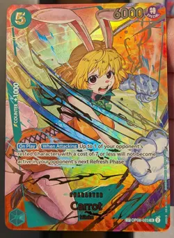 One Piece Premium Booster -The Best- Vol 2 Carrot OP08-023 SP Alternate Art NM - Image 1