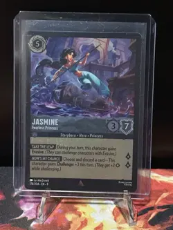 Disney Lorcana Fabled Jasmine Fearless Princess Cold Foil 178/204 - Image 1