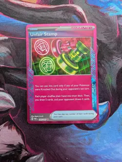 Unfair Stamp 165/167 NM/M Twilight Masquerade Pokemon Card - Image 1