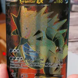Pokemon TCG Tyranitar EX Holo Ancient Origins 91/98 English Pokemon EX Card 2015 - Image 3