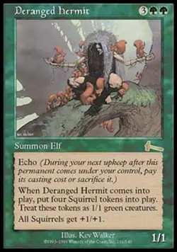 Deranged Hermit - Medium Play MTG Urza's Legacy - Image 1