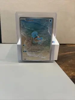 Pokemon TCG Squirtle 170/165 Scarlet & Violet 151 Illustration Rare Holo Card - Image 1
